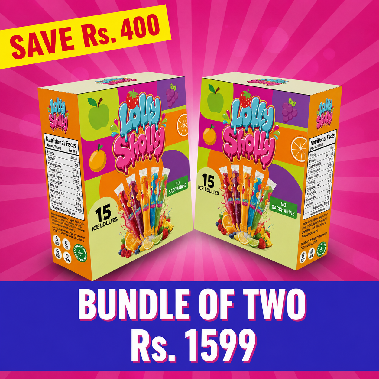 BUNDLE OF 2 BOXES (30 Lollies)